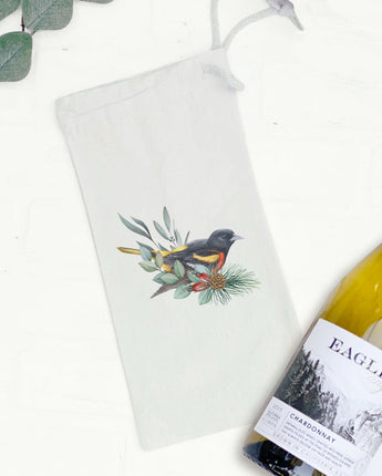 Oriole (Fall Birds) - Canvas Wine Bag