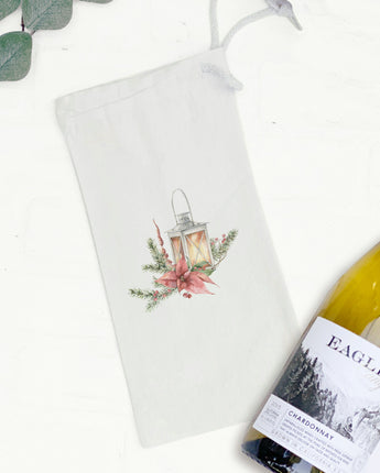 Christmas Lantern - Canvas Wine Bag