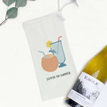 Sippin' on Summer - Canvas Wine Bag