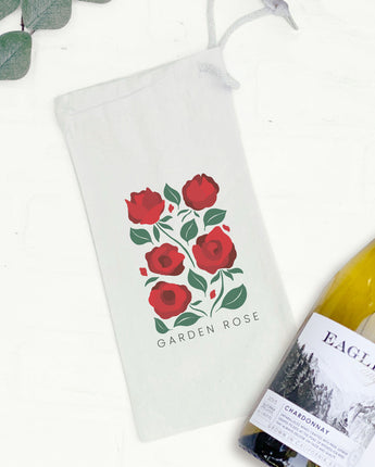 Rose (Garden Edition) - Canvas Wine Bag