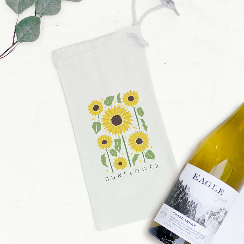 Sunflower (Garden Edition) - Canvas Wine Bag