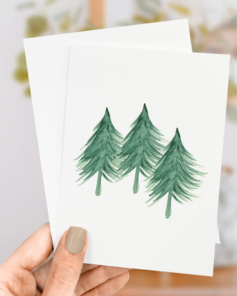 Three Trees - Greeting Card