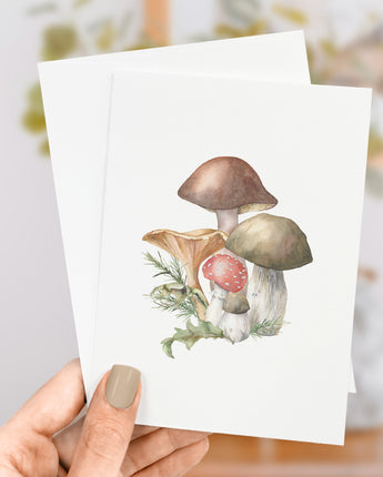 Forest Mushrooms - Greeting Card