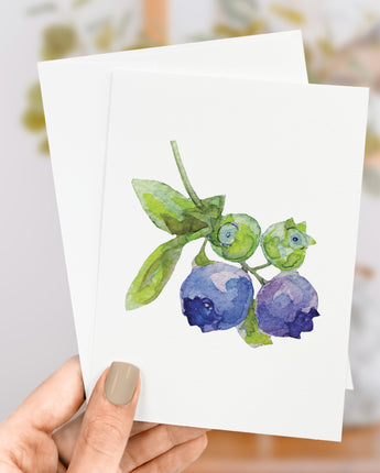 Blueberries - Greeting Card