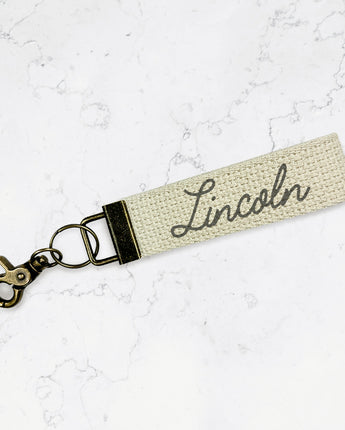 Vintage ScriptCustom Trigger Snap Key Fob