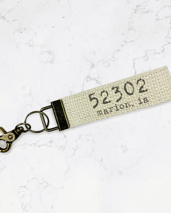 Zip Code - Custom Trigger Snap Key Fob