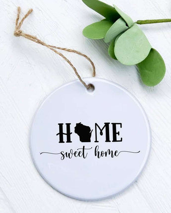 Home Sweet Home (with State) - Ornament