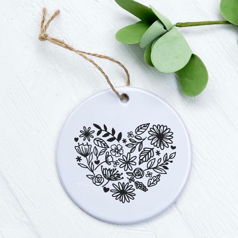 Heart of Flowers - Ornament
