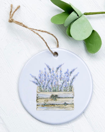 Lavender Basket - Ornament