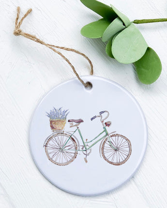 Lavender Bike - Ornament
