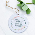 Teacher Wreath - Ornament