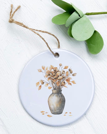 Fall Leaves Vase - Ornament