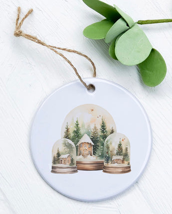 Holiday Snow Globes - Ornament