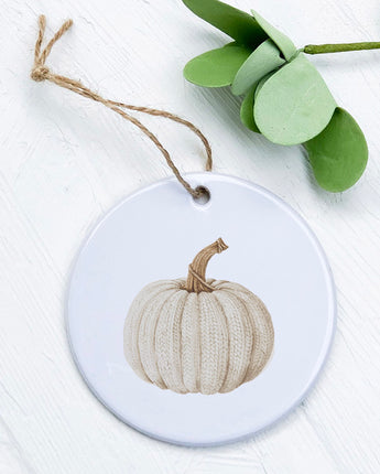 Knit Pumpkin - Ornament