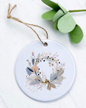 Winter Blue Wreath - Ornament