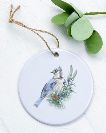 Blue Jay (Fall Birds) - Ornament