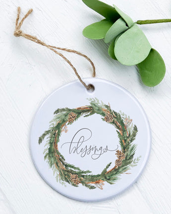 Blessings Wreath - Ornament