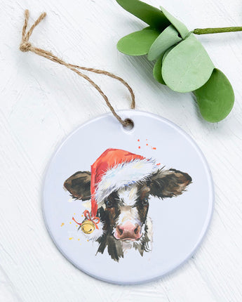 Christmas Cow - Ornament