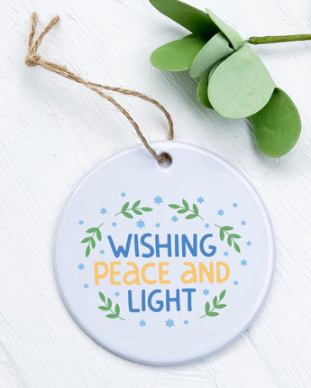 Wishing Peace and Light - Ornament