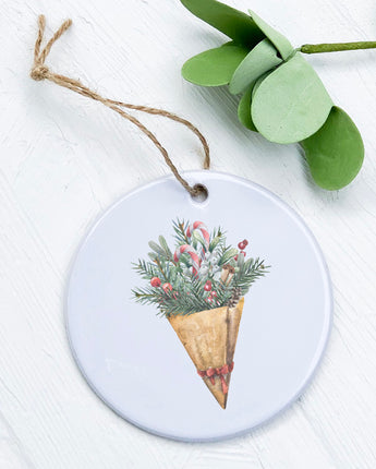 Christmas Pine Bouquet - Ornament