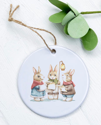 Fairytale Bunny Carolers - Ornament