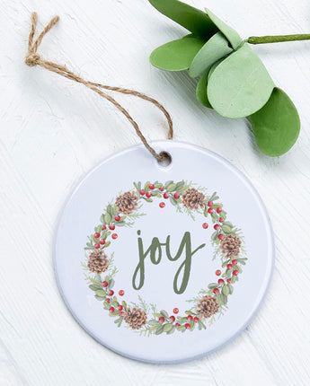 Joy Wreath - Ornament