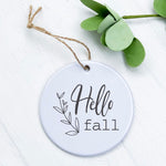 Hello Fall (sprig) - Ornament
