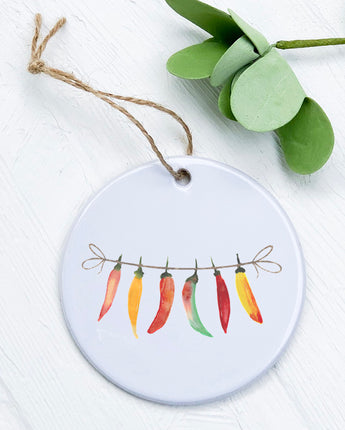 Line of Peppers - Ornament