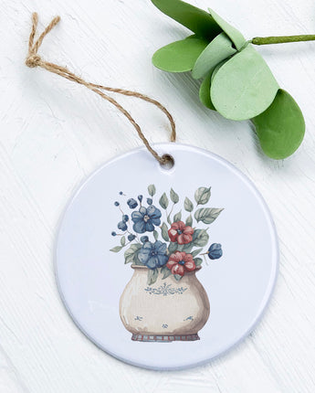 Farmhouse Flowers - Ornament