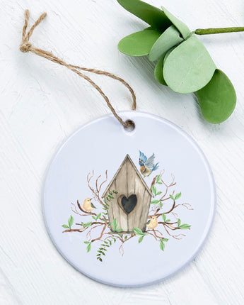 Budding Birdhouse - Ornament