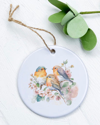 Spring Birds Watercolor - Ornament