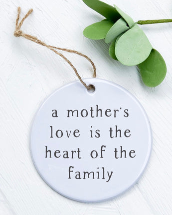 Mother's Love is the heart - Ornament