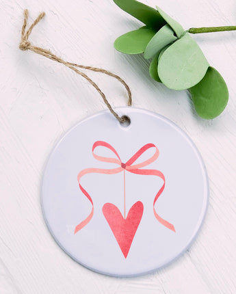 Ribbon Heart - Ornament