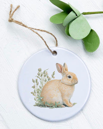 Rabbit in Grass - Ornament