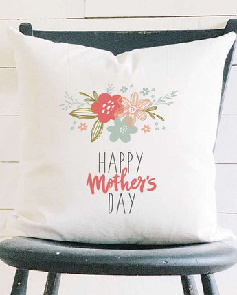 Mother's Day Flowers - Square Canvas Pillow