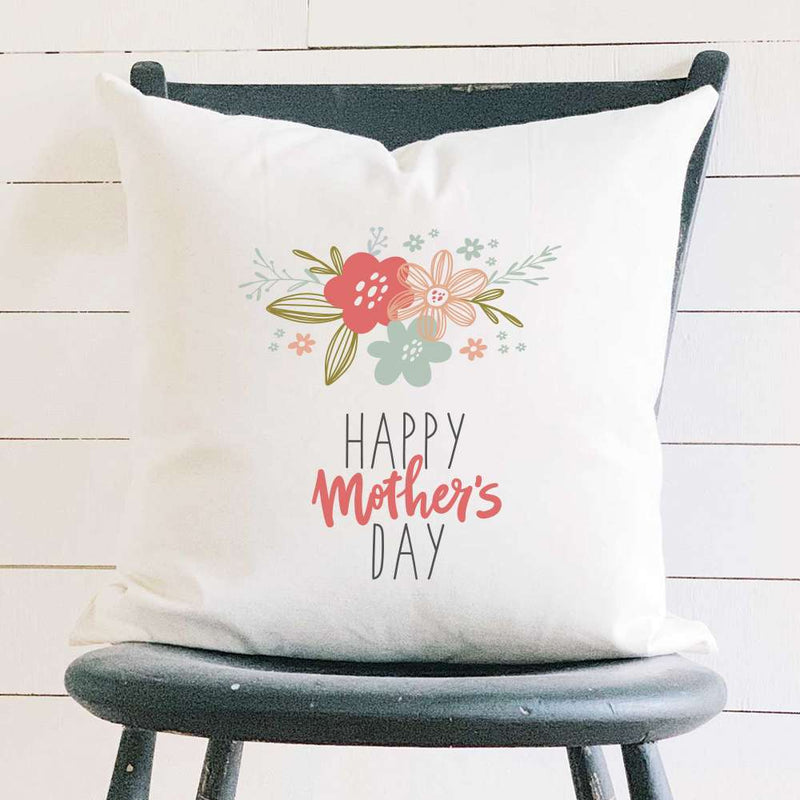 Mother's Day Flowers - Square Canvas Pillow