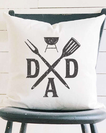 Dad Spatula Fork - Square Canvas Pillow