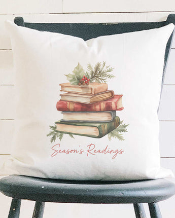Season's Readings - Winter Square Canvas Pillow