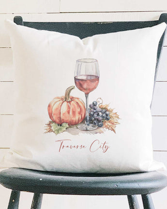 Wine Setting - Custom Square Canvas Pillow