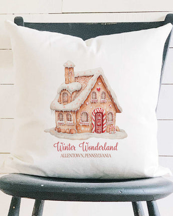 Winter Wonderland - Custom Square Canvas Pillow