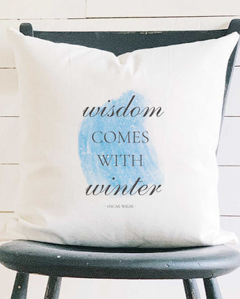 Winter Wisdom - Square Canvas Pillow