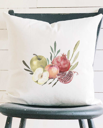 Pomegranates and Apples - Square Canvas Pillow
