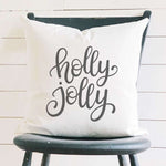 Holly Jolly - Square Canvas Pillow