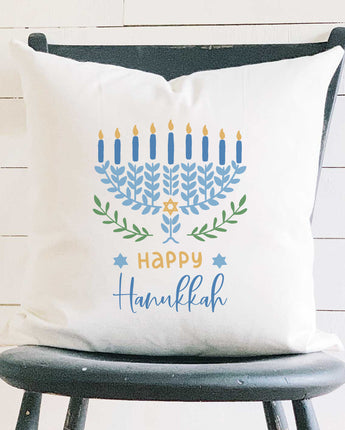 Happy Hanukkah - Square Canvas Pillow