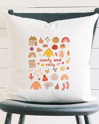 Comfy and Cozy - Square Canvas Pillow