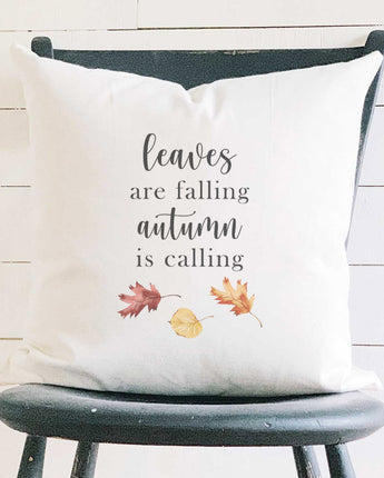 Leaves are Falling - Square Canvas Pillow