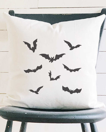 Bats - Square Canvas Pillow