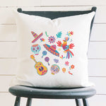 Day of the Dead Party - Square Canvas Pillow
