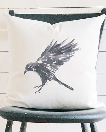 Black Raven - Square Canvas Pillow