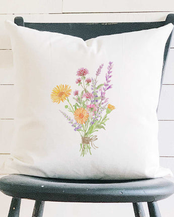 Garden Bouquet - Square Canvas Pillow